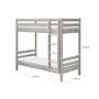 Etagenbett Leiter Holz Grau 8