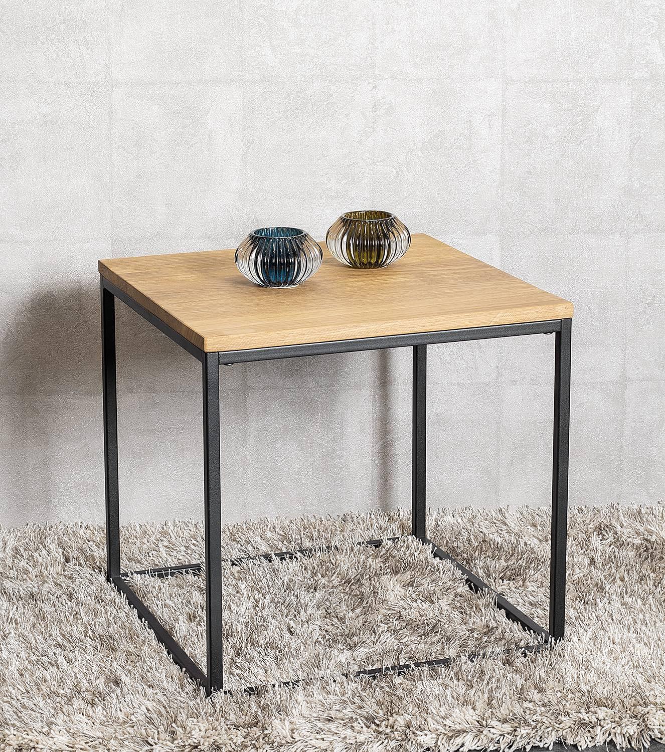 Freswick Beistelltisch Eiche Stahl 2