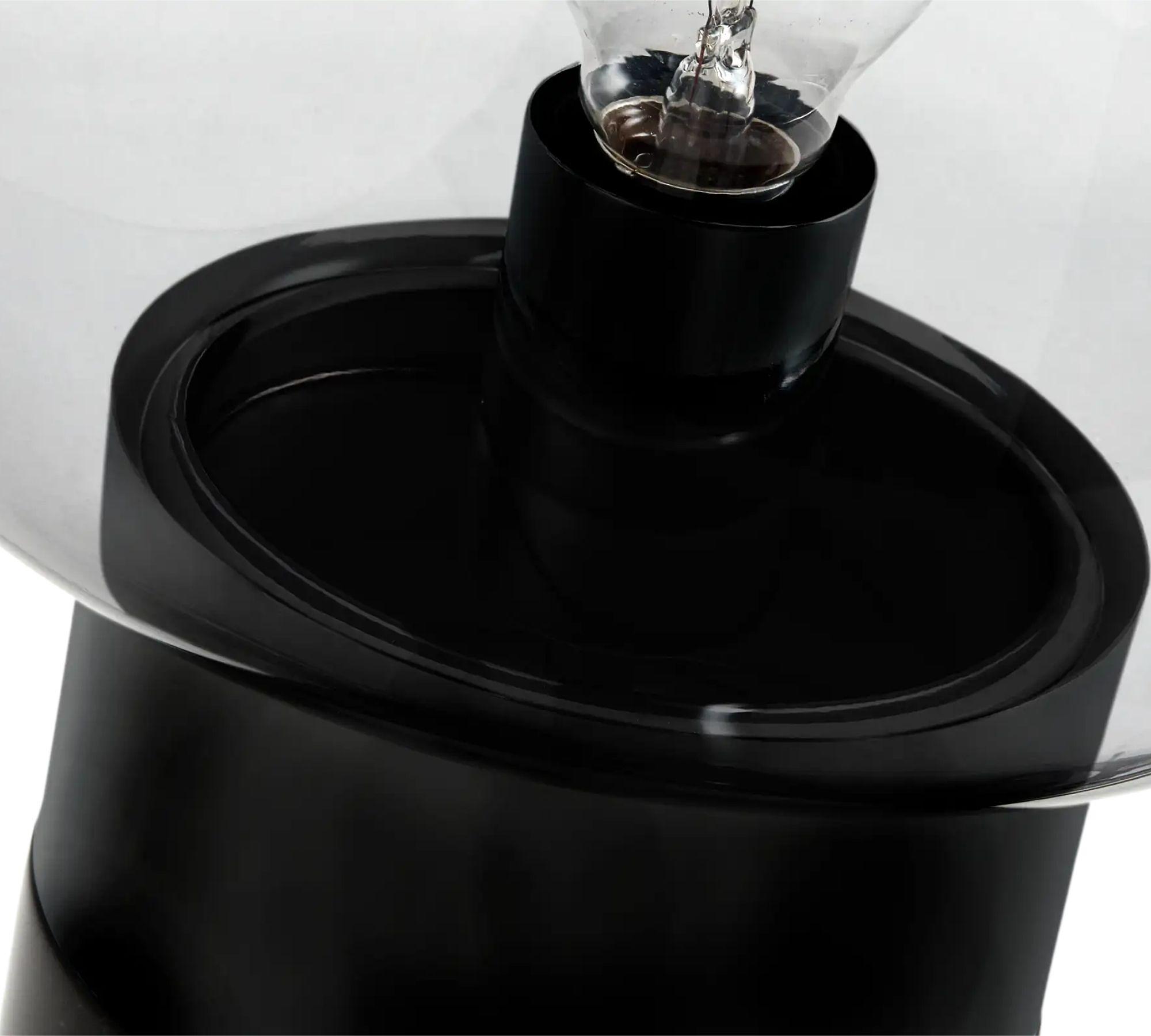 Stockholm Table Lamp Marble Glass Black 1