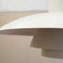 Vintage Pendant Lamp Metal White 1960s 4