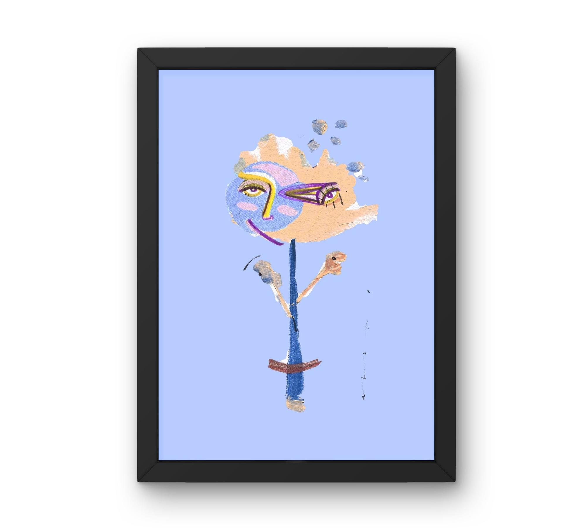 Lluna Flower Art Print Multicolored 0