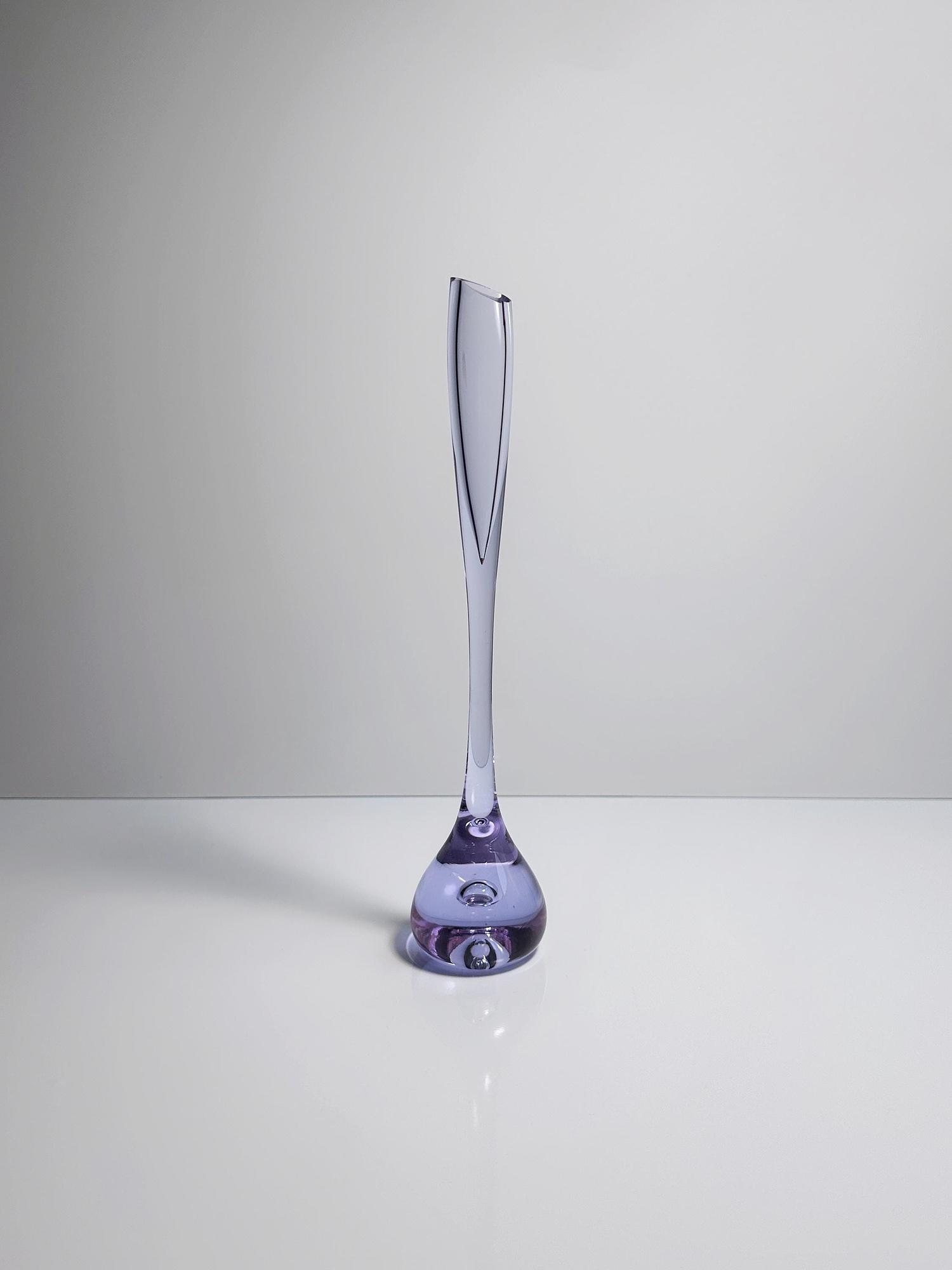 Vintage Flower Vase Crystal 1970s 0