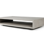 Monobloc Couchtisch Faserbeton Grau 1