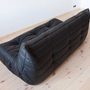 Togo Sofa 3-Sitzer Madras-Leder Schwarz 4