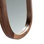 Oval mirror walnut veneer 4