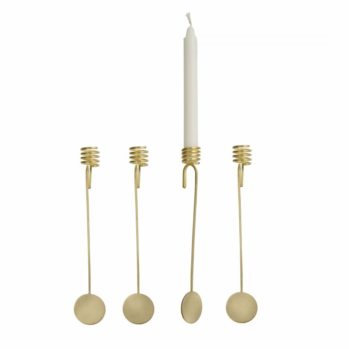 Christmas tree candle holder gold 1