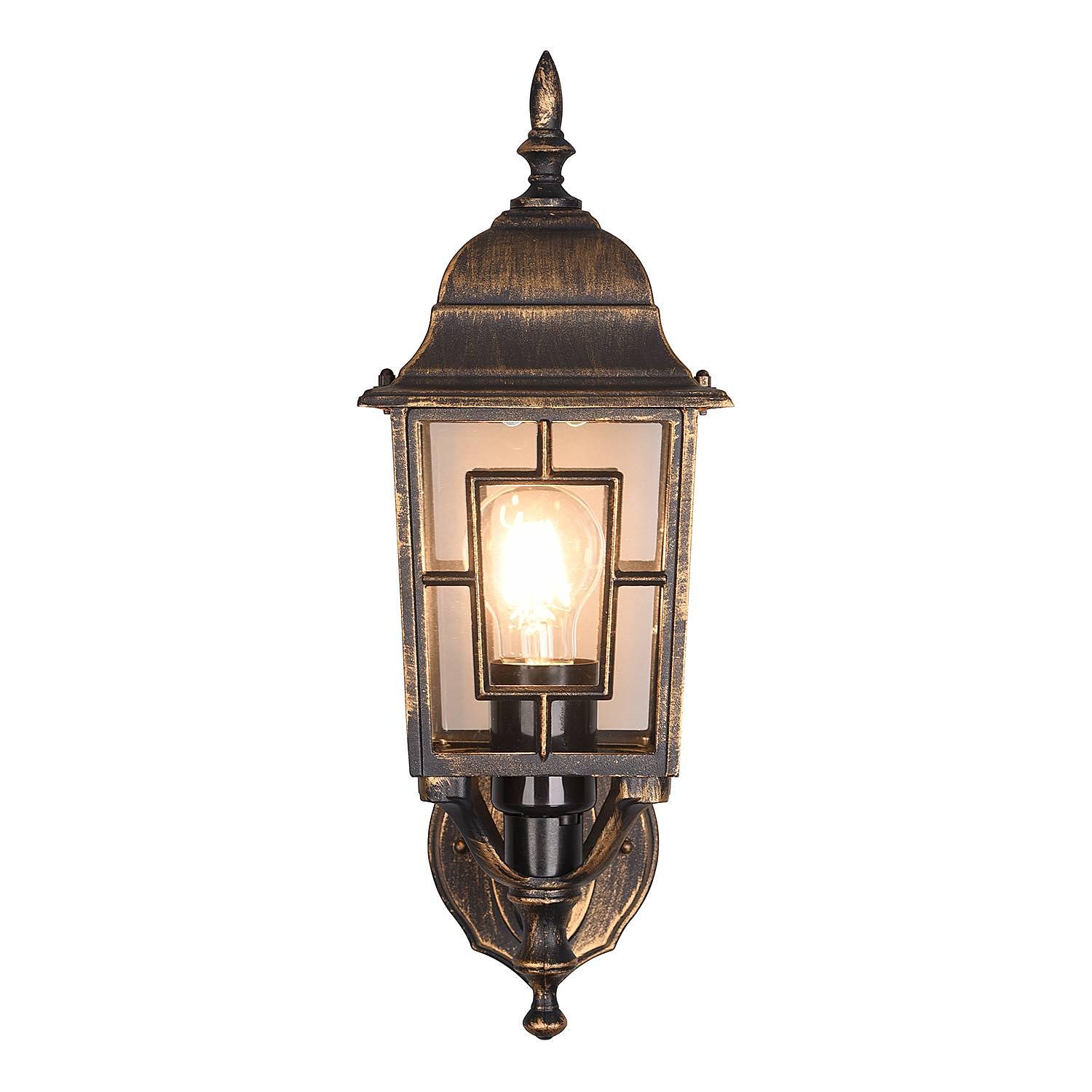 Wall lamp Volturno TypeA cast aluminum rust brown 3