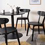 Esszimmerstuhl 2er-Set Holz Schwarz 2