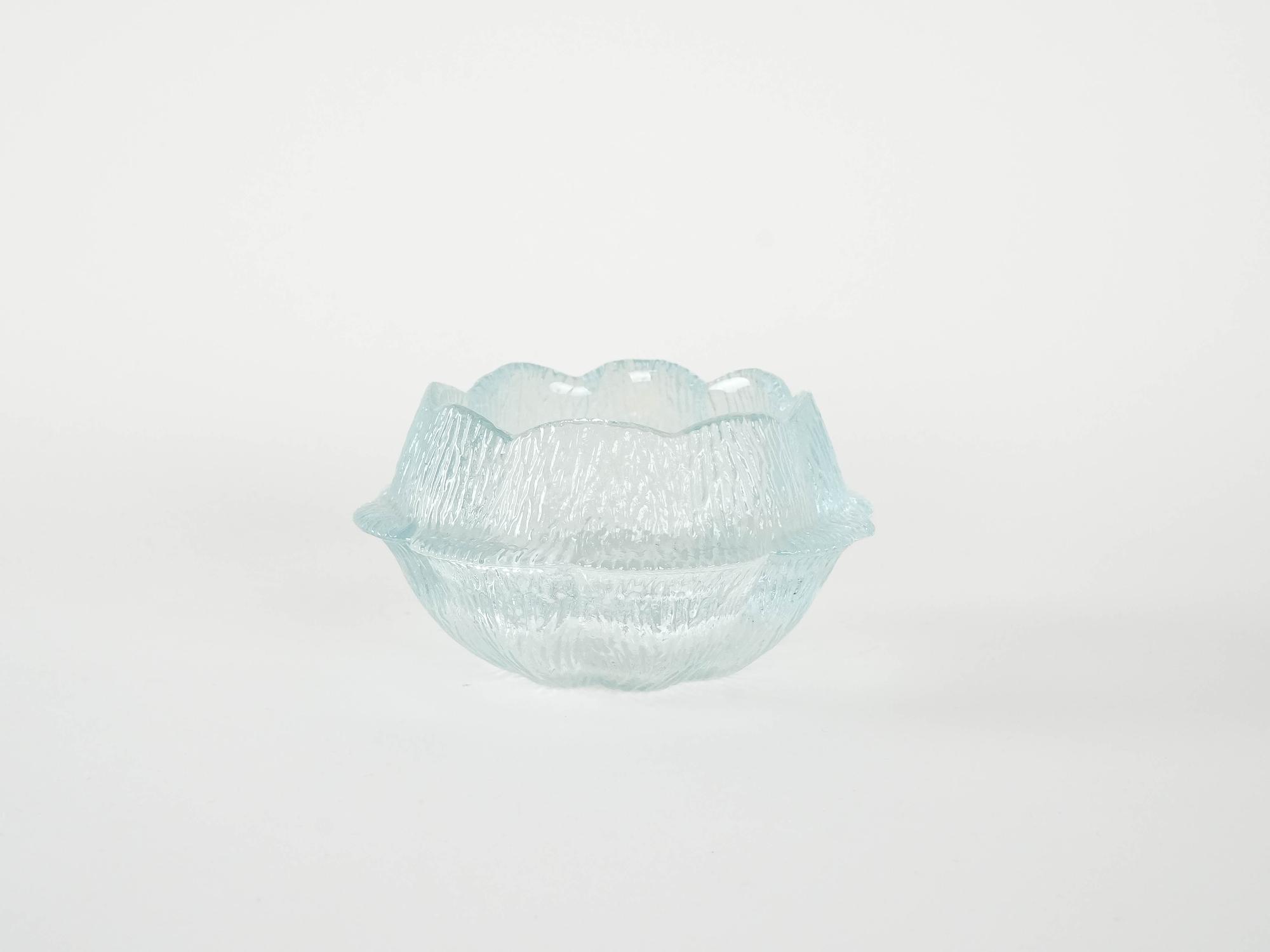 Glasschale Transparent 1980er Jahre 2