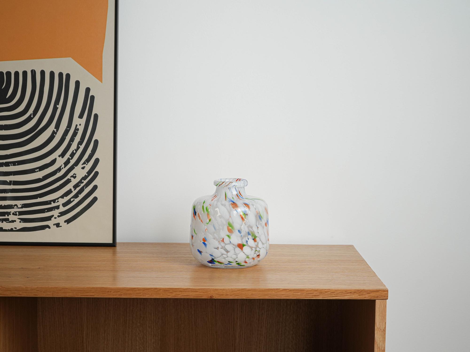 Mosaic glass vase 1970s 8