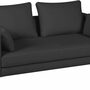 Marinus Sofa 2-Sitzer Leder Metall Dunkelgrau 1