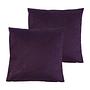 Alcatraz Kissenbezug 2er-Set Kunstfaser Dunkellila 0