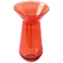 Long Neck Vase Glass Orange 0