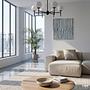 Ceiling Light Elyro 6-Light Opal Glass Iron Black 2