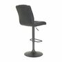 2x Bar stool Microfiber Steel Anthracite 3