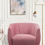 Oyster Armchair Dusty Rose 1