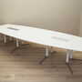 Conference table Plastic Metal White 4