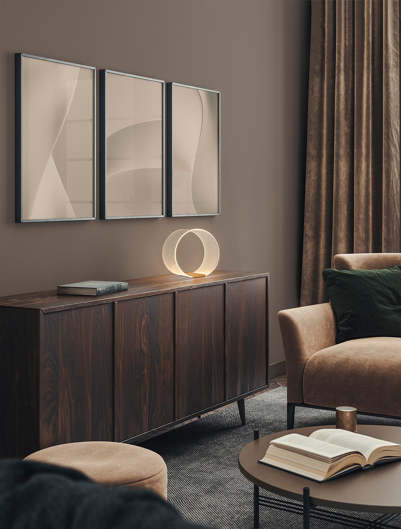 Valentin Typ A Tischleuchte Acrylglas Gold 2