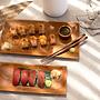 The Teakwood root Sushi Plate S 2