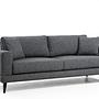 Nordic 3-Sitzer Sofa Grau 2