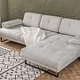 Mustang Sofa L Right Chaise Lounge Beige 2