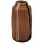 Selena Vase Glas Braun mit Streifen 0