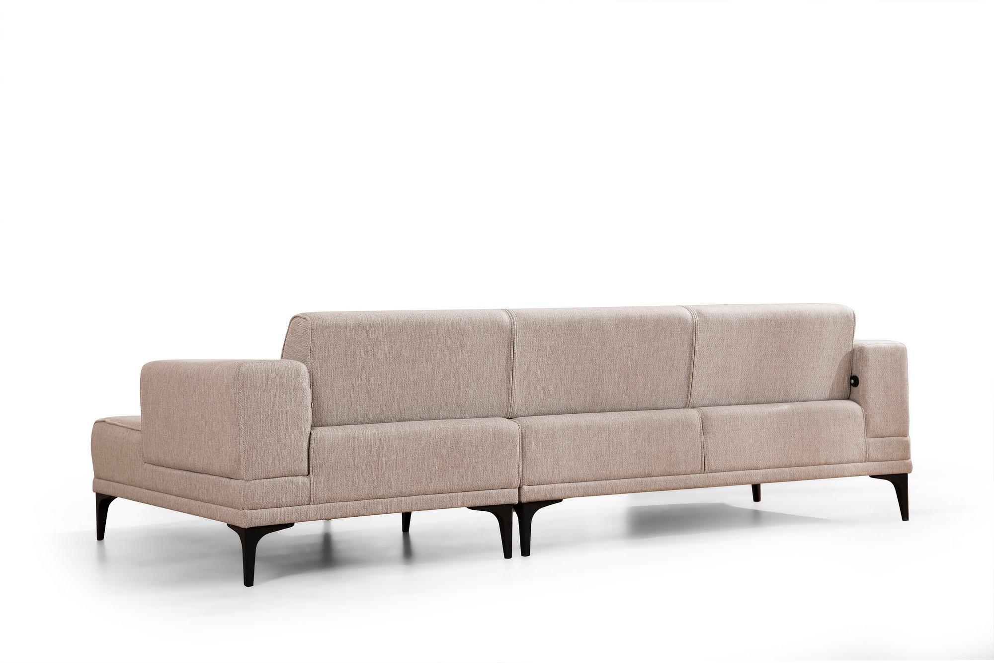 Horizon Ecksofa Rechts Hellbraun 5