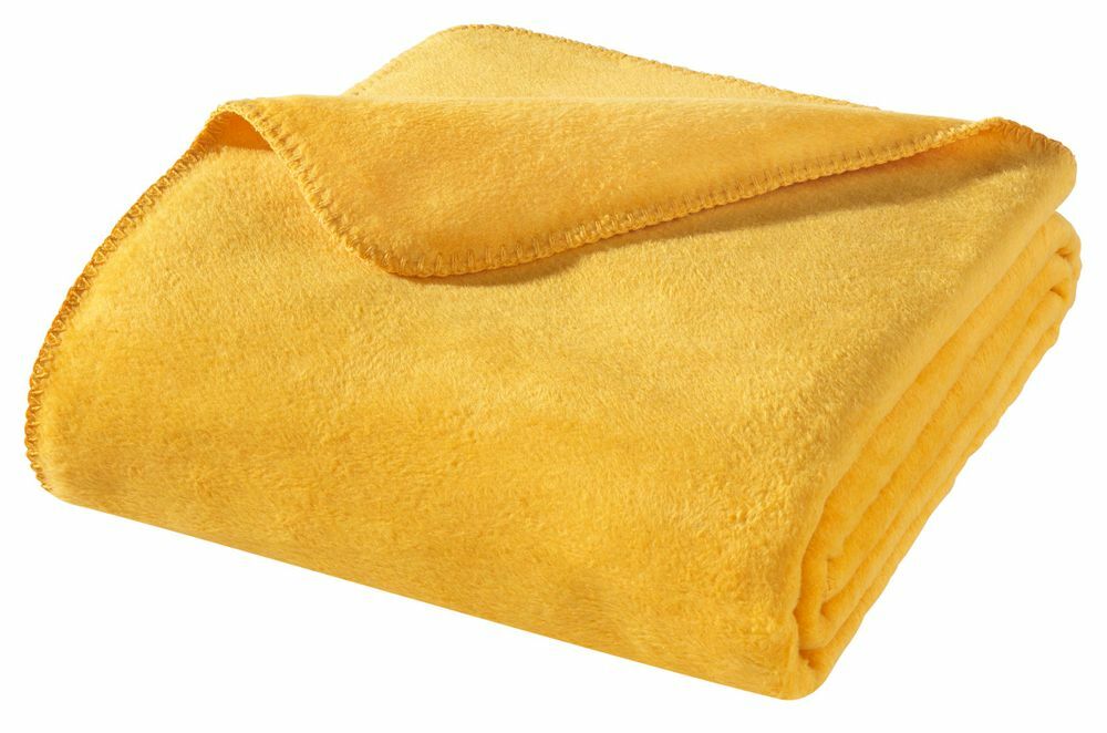 Wohndecke aus Baumwollmischgewebe Gelb 0