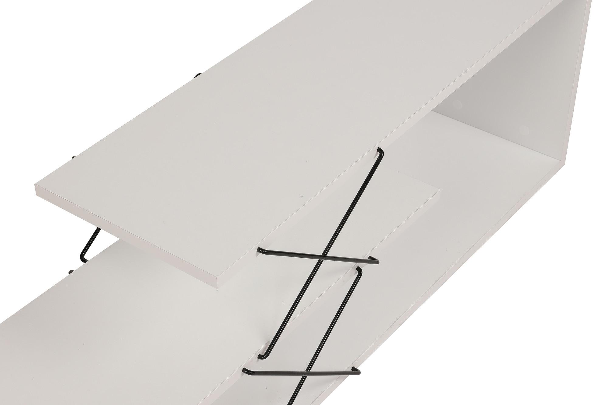 Zigzag Lowboard Wood Veneer White 8