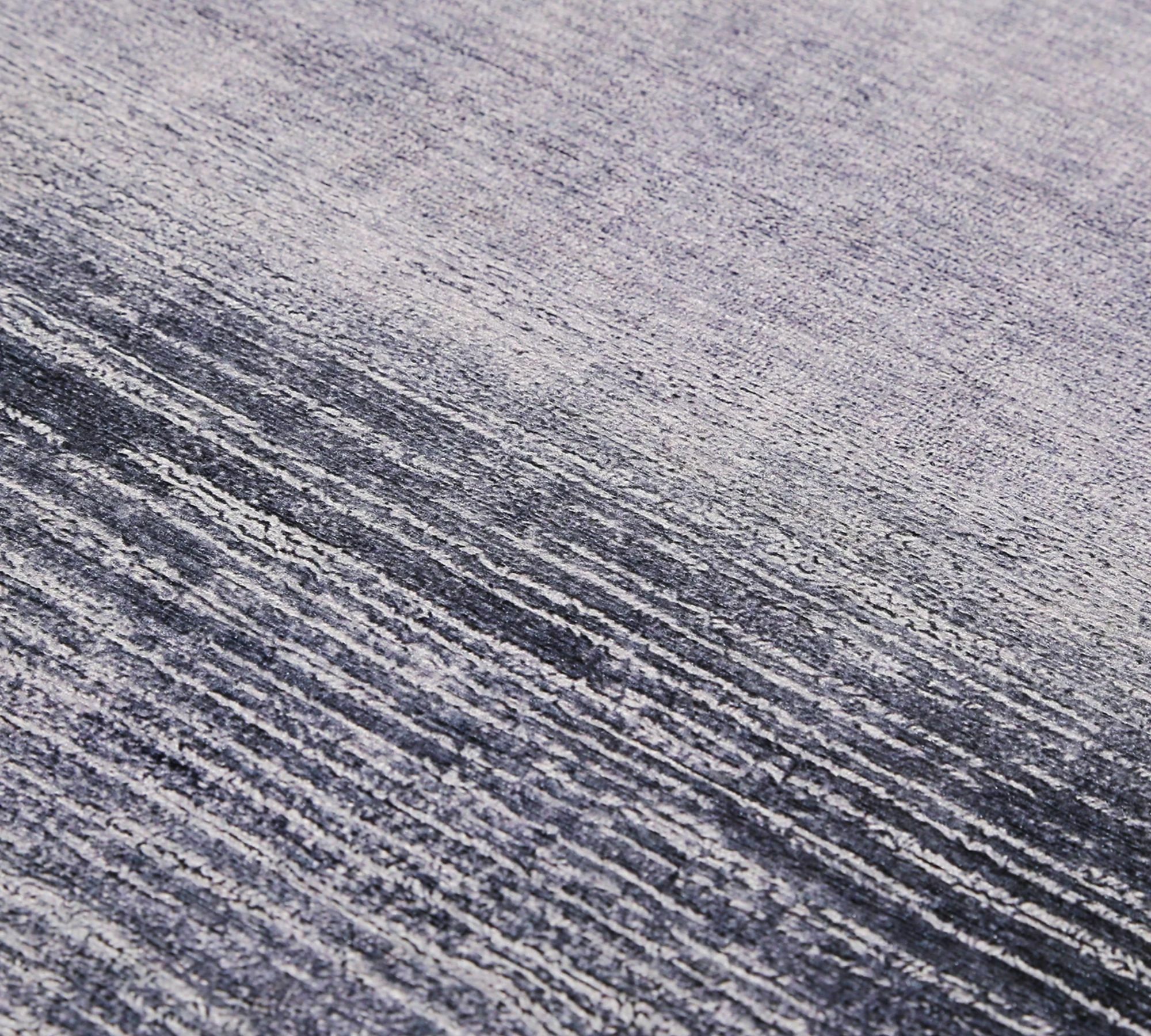 Kurzflorteppich Kunstfaser Lila Grau 60 cm x 100 cm 6