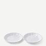 2x Packed Plate Ceramic White 2