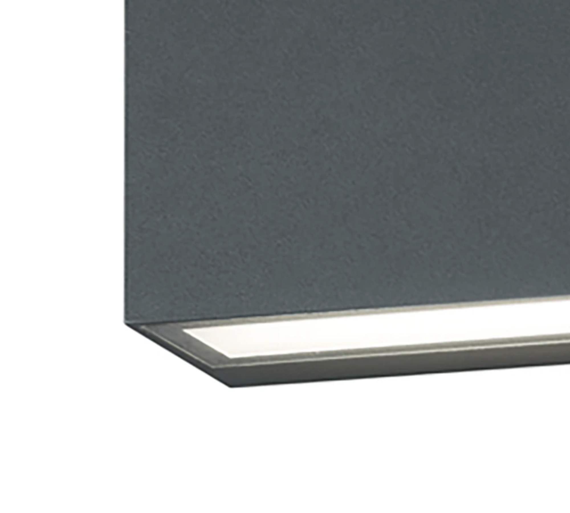 LED Wall Lamp Trent Aluminum 1-light Deep Black 1