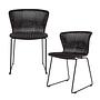 2x Wings Garden Chair Black 0
