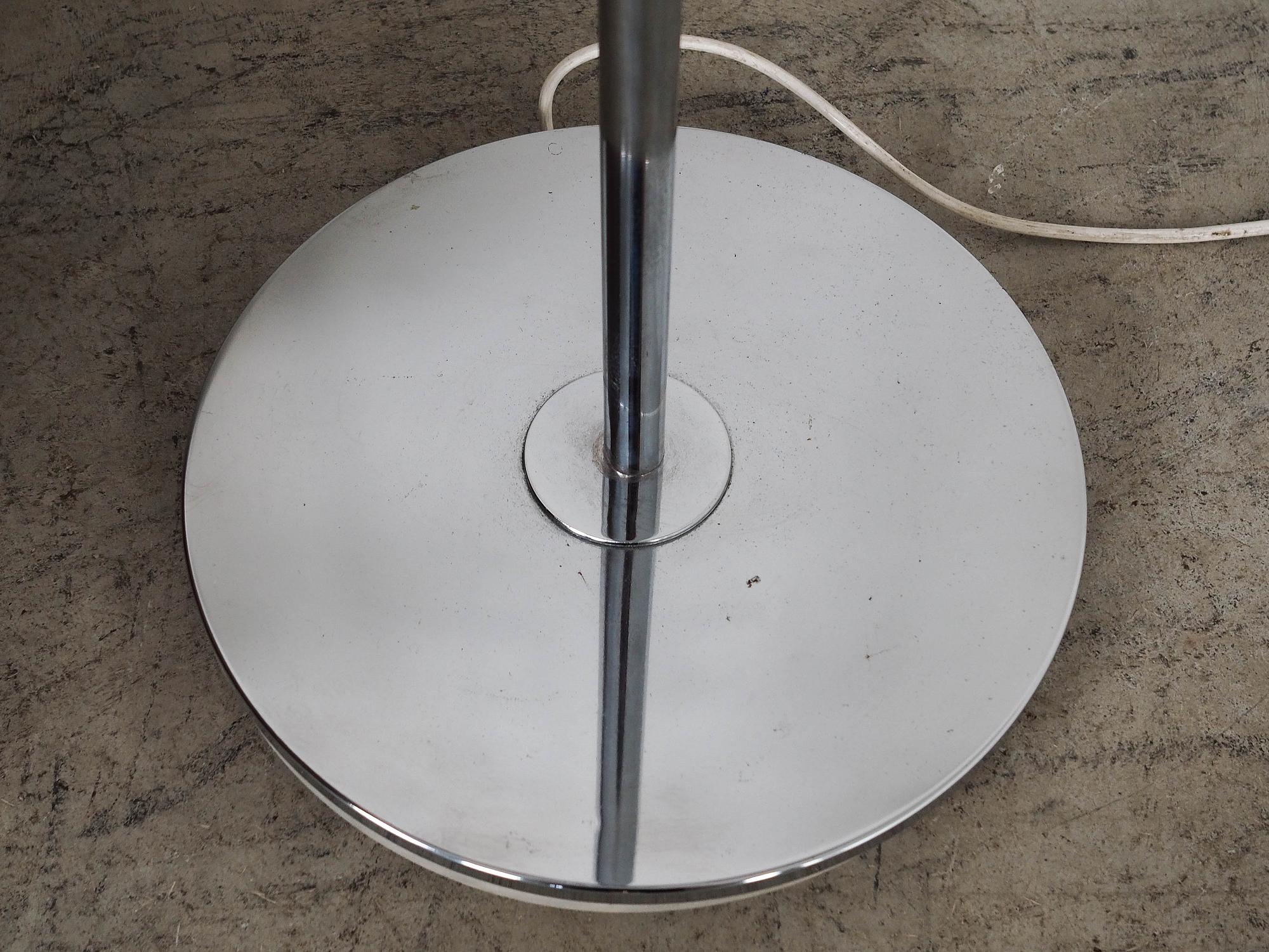 Standing lamp Murano glass Silver 1970s 11