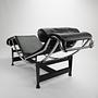 LC4 Chaiselongue Chrom Schwarz 5