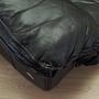 3-seater sofa leather black 1960s 13