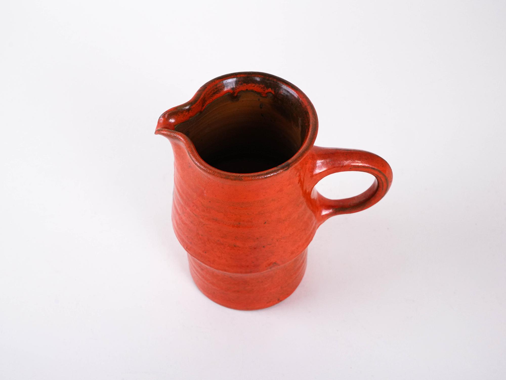 Ceramic pitcher 1960s 2