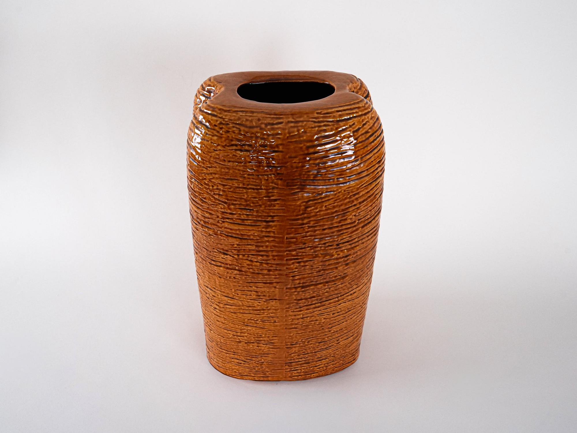 Keramikvase Braun 6