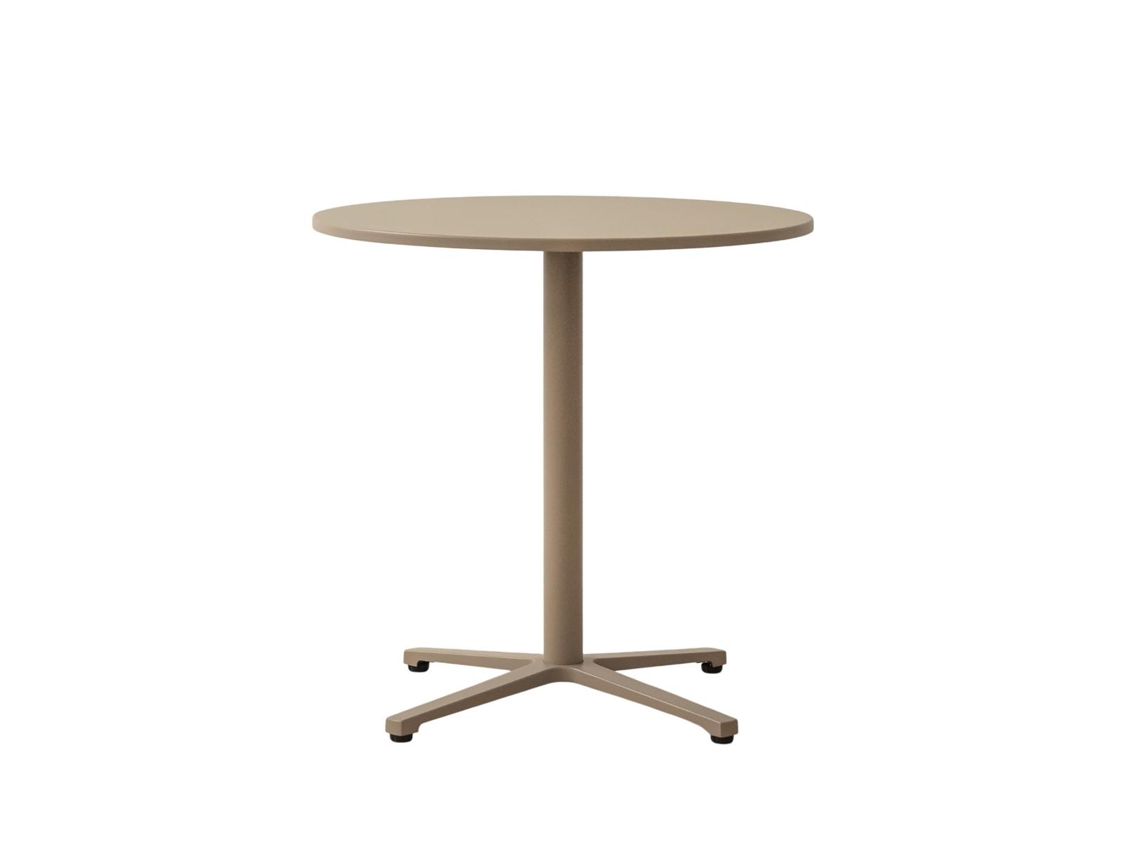 Figueral Garden Table 2-Seater Metal Beige 75x75x75 cm 0