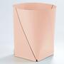 Papierkorb XL 100% Recyceltes Leder Pink 0