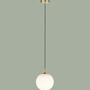 1-flammige Pendelleuchte Messing 2