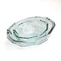 Origami bowl light blue glass 2
