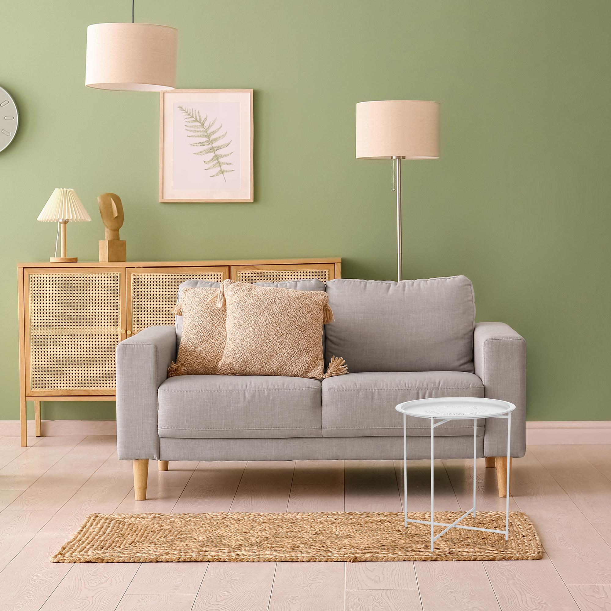 ALLRUND tavolino metallo bianco 3