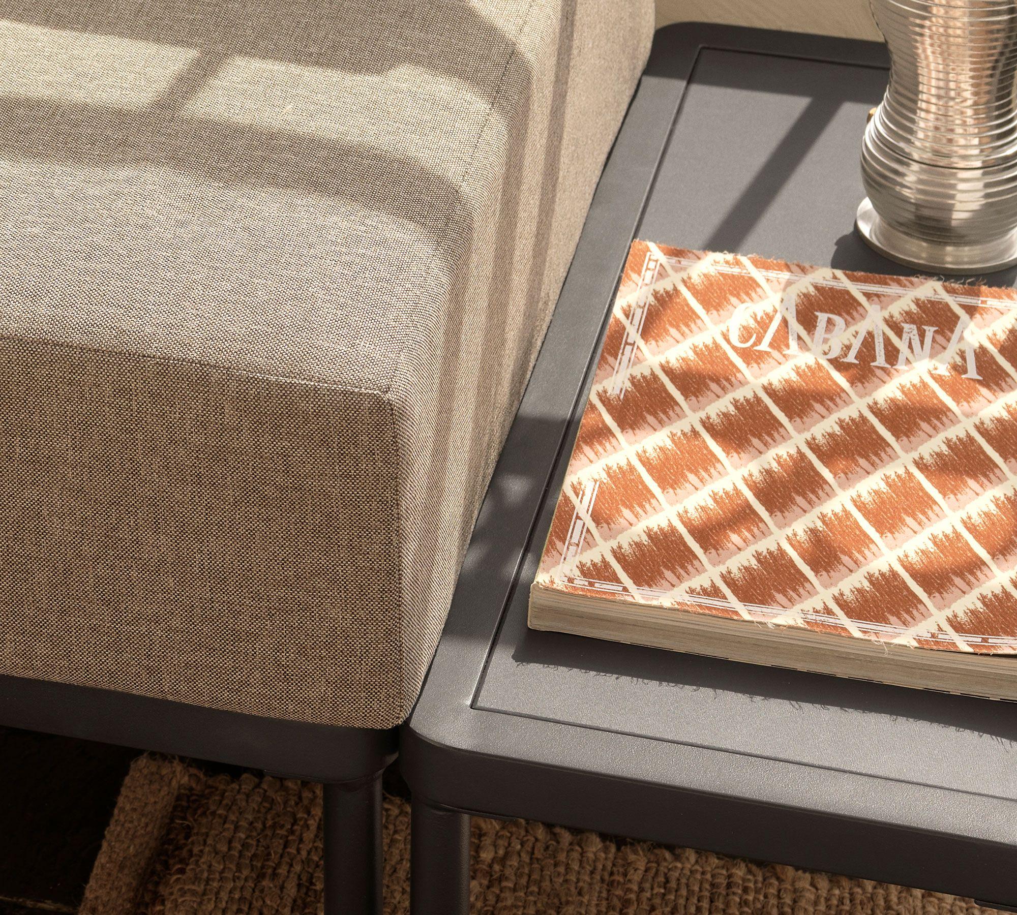 Hadley Outdoor Couchtisch Anthracite Grey Steel 30 x 70 cm 6