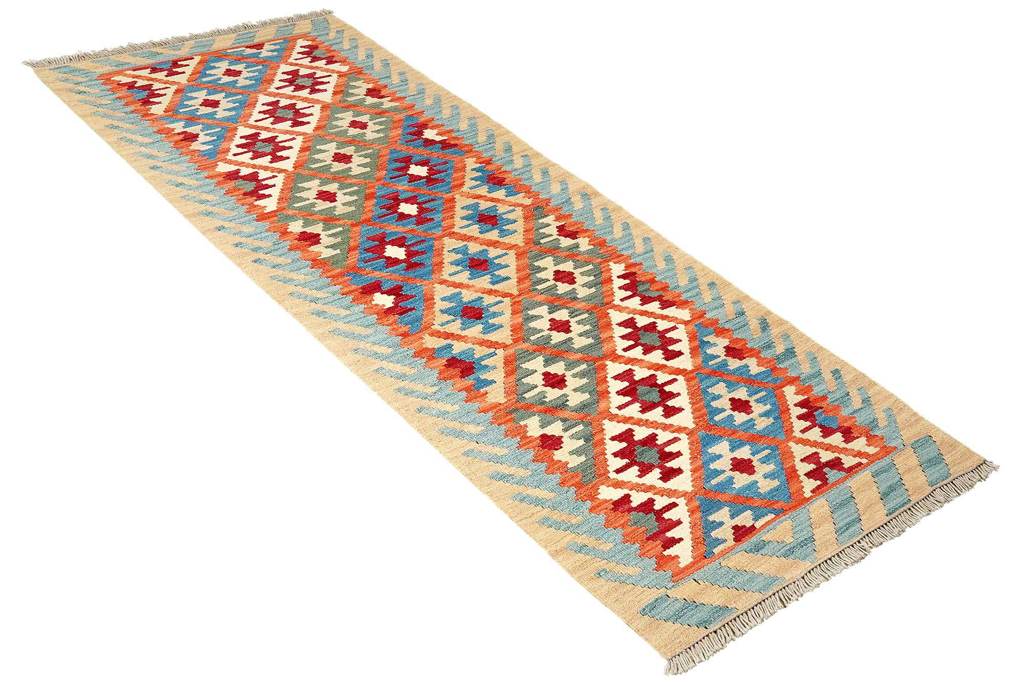 Kilim Gashgai Teppich Wolle Mehrfarbig 2