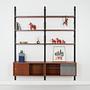 System bookshelf Teakwood 1960s 2
