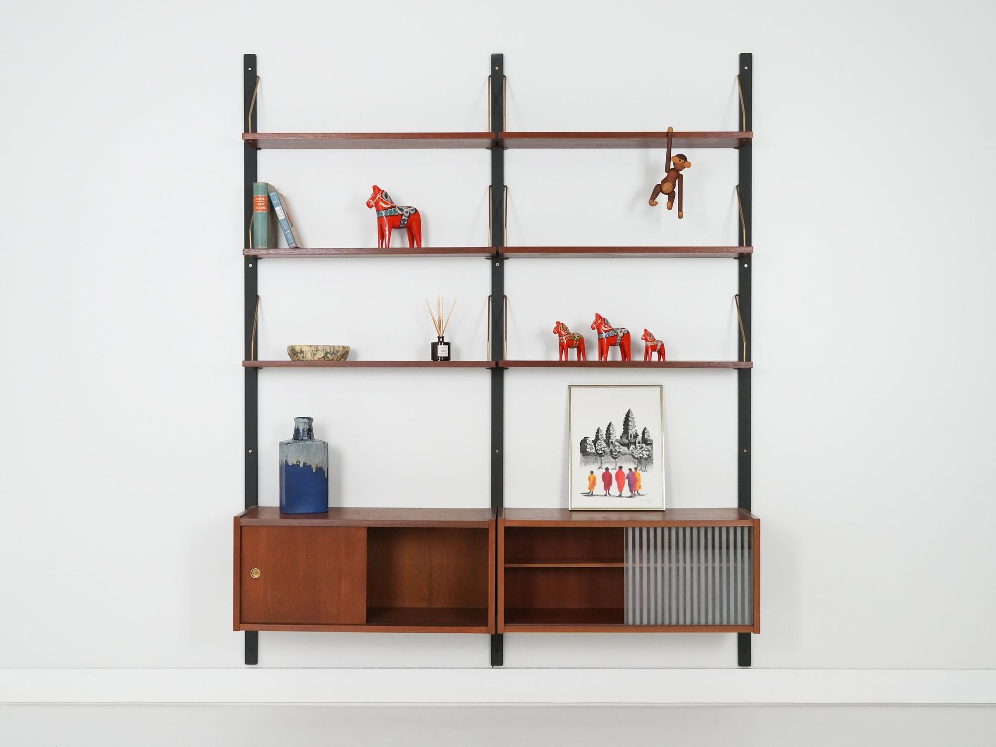 System bookshelf Teakwood 1960s 2