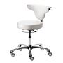 Office swivel chair myJAZZ synthetic leather aluminum white 0