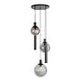 5-Flammig Pendelleuchte Bollique Aluminium Rauchglas 3