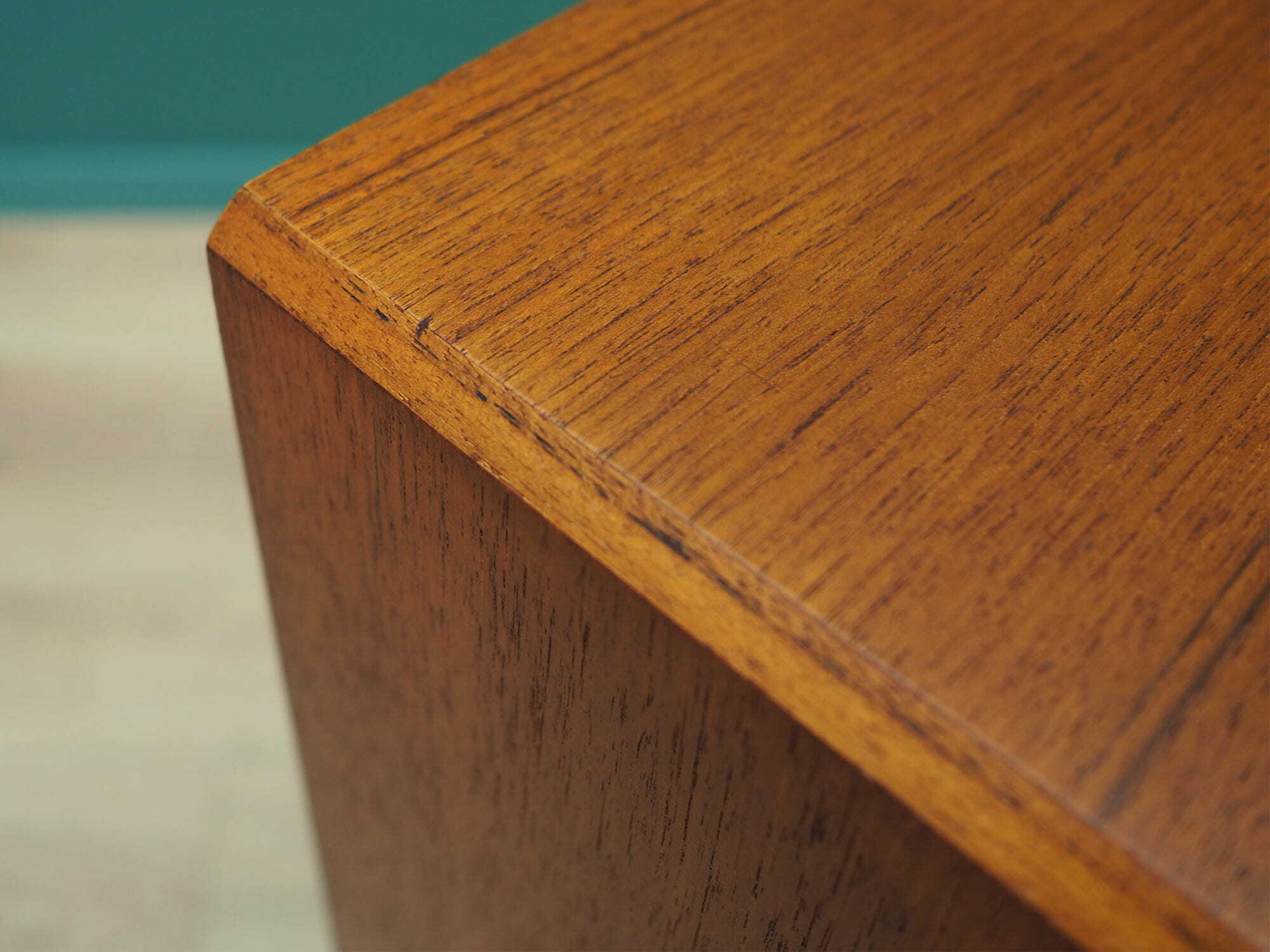 Vintage Schrank Teakholz Braun 1960er Jahre 9
